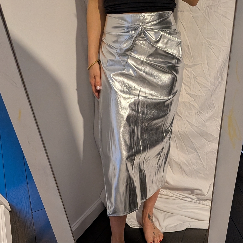 Never Fully Dressed Silver Skirt